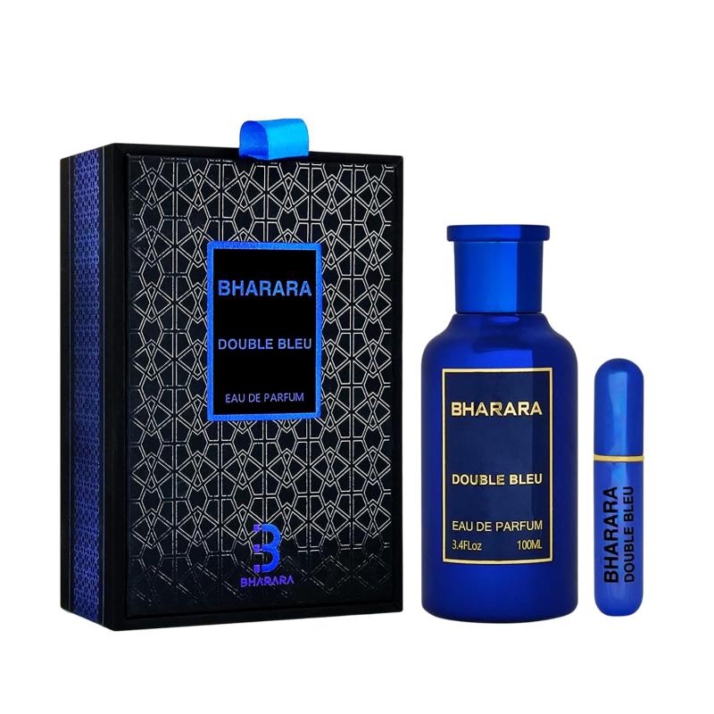 Bharara Double Bleu Pour Homme – Eau de Parfum for Men 3.4 oz (100 ml)